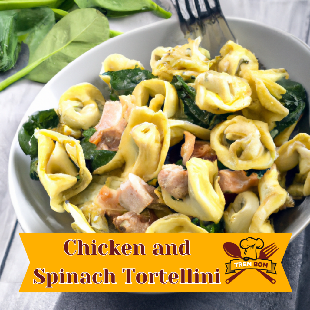 Chicken and Spinach Blackstone Tortellini