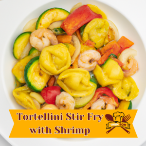 tortellini stir fry with shrimp