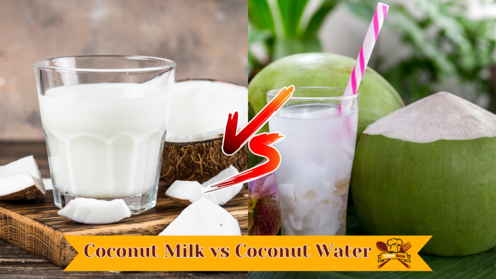 coconut milk vs coconut water