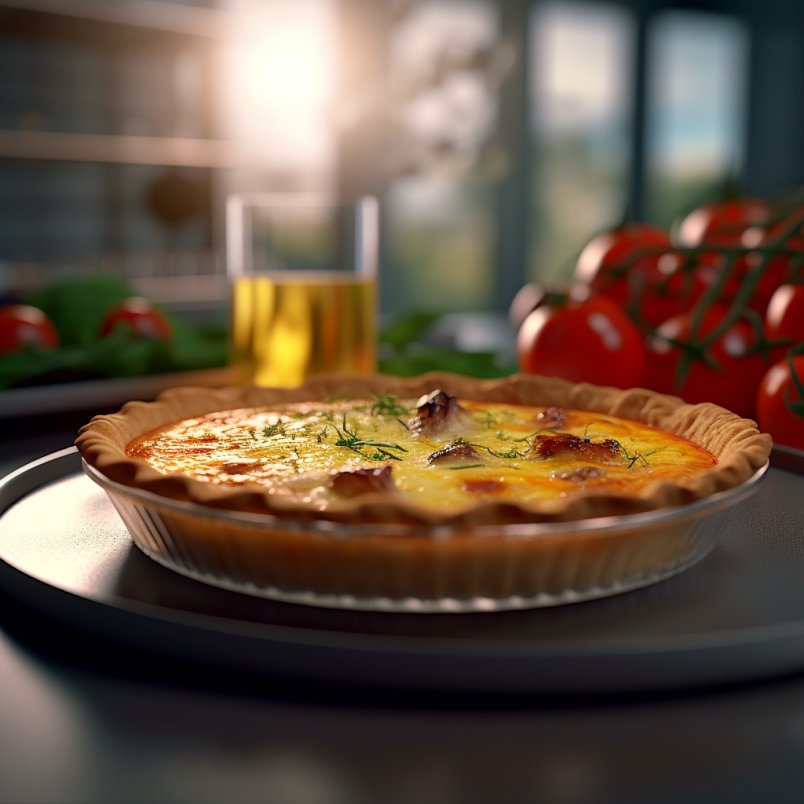 Buttermilk Quiche with Tomatoes