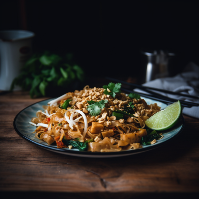 Homemade Veggie Pad Thai Noodles