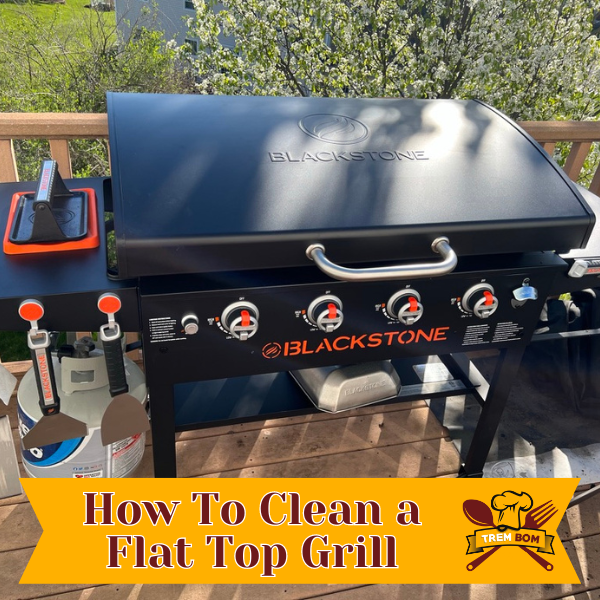 how to clean a flat top grill