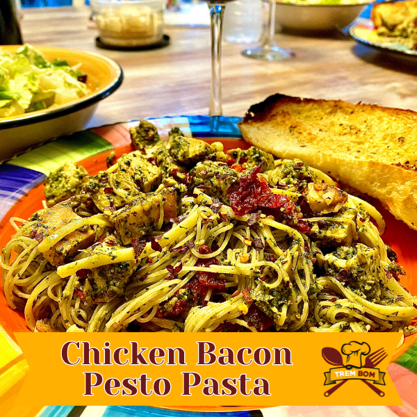 Chicken Bacon Pesto Pasta