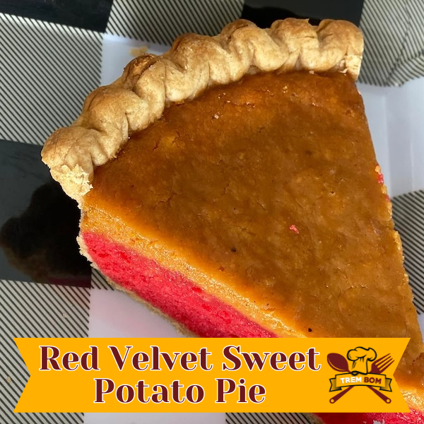 Red Velvet Sweet Potato Pie