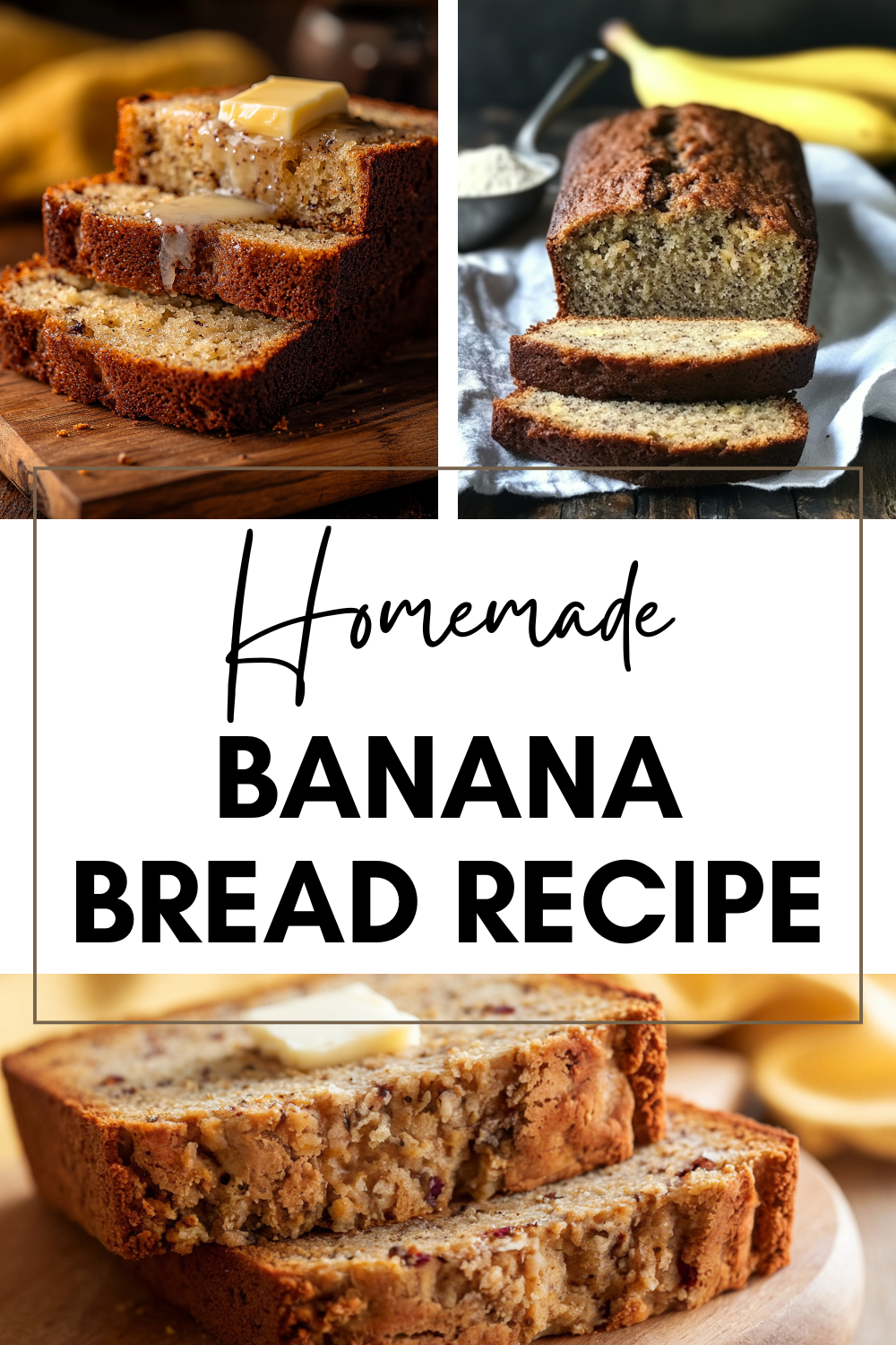 Homemade Banana Bread Recipe